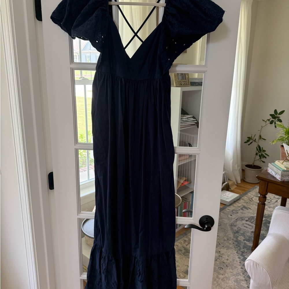 En Saison Navy Blue ‘Barnette’ Maxi Dress